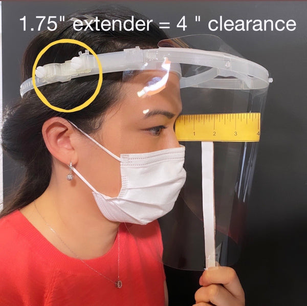 Loupe Shield Visor Extender