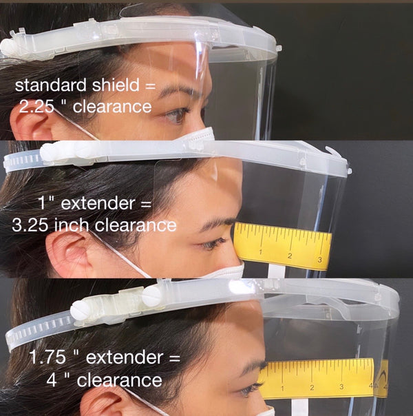 Loupe Shield Visor Extender