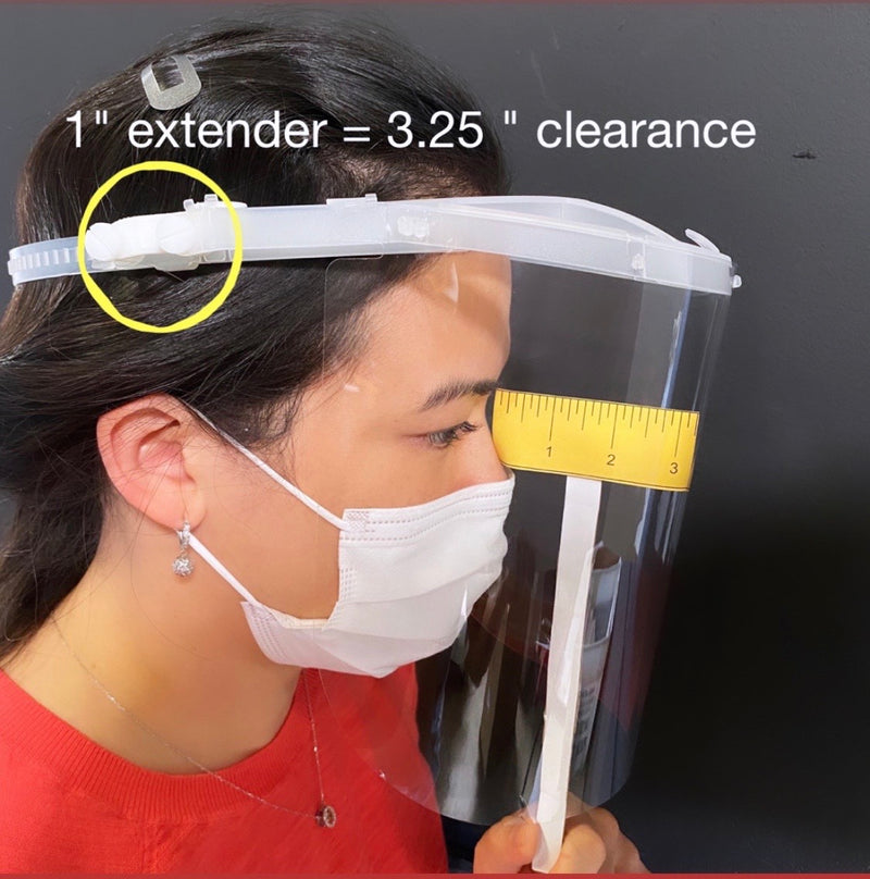 Loupe Shield Visor Extender