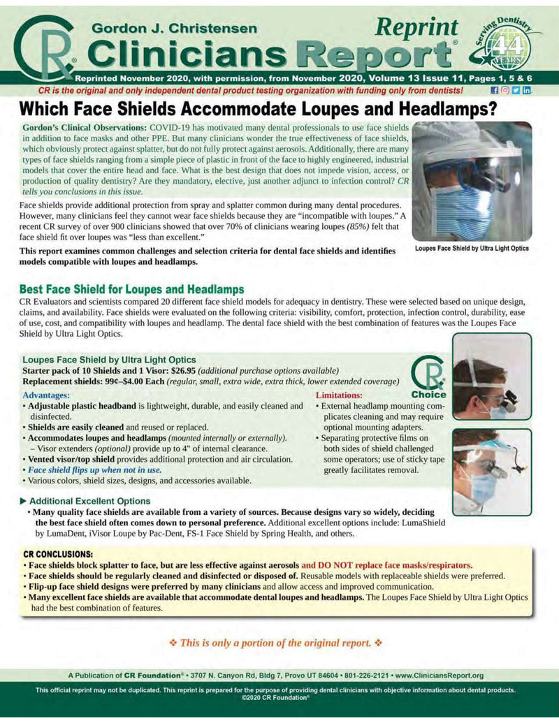 Face Shield Pack (50 Shields + 2 Visors)